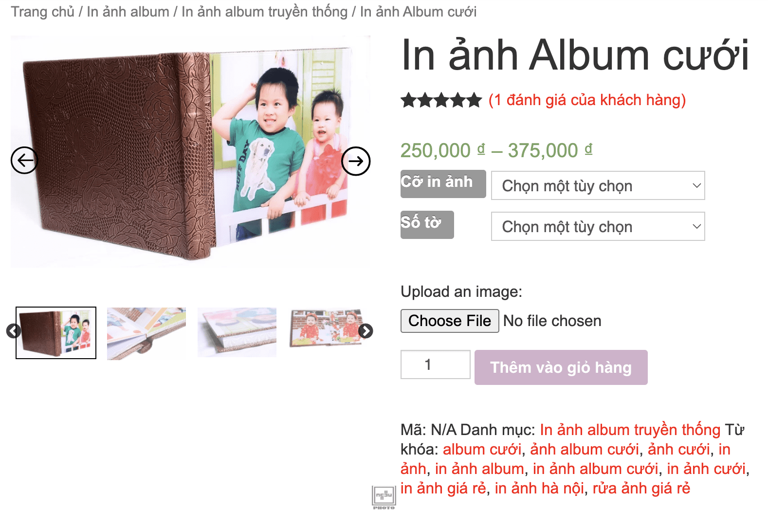 Gửi file in ảnh online và đặt rửa ảnh từ điện thoại