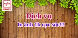 Bảng giá rửa ảnh 2023