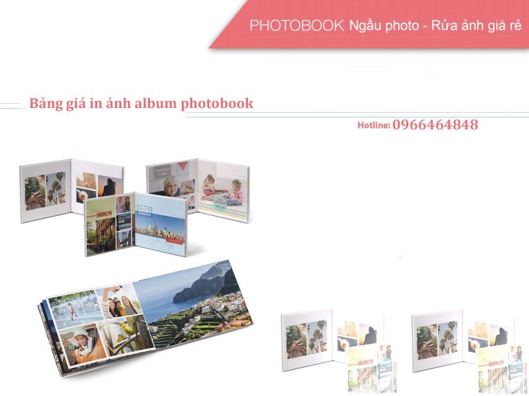 Bảng giá và mẫu album photobook sau khi in