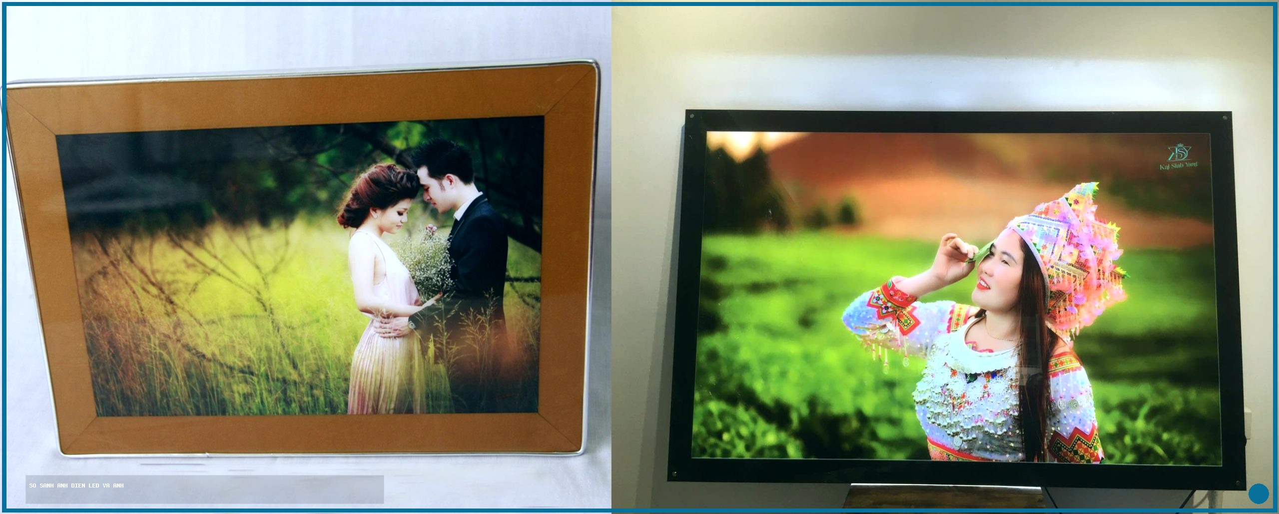 so sánh ảnh điện led và ảnh mica thường - minh hoa bien the 2